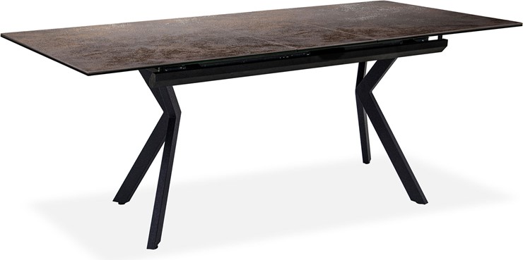 Кухонный раздвижной стол Бордо 3CX 180х95 (Oxide Moro/Графит) в Артемовском - изображение 1