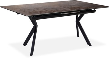 Кухонный раздвижной стол Бордо 3CX 180х95 (Oxide Moro/Графит) в Ревде