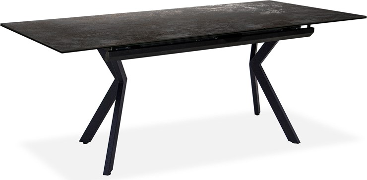 Обеденный раздвижной стол Бордо 3CX 180х95 (Oxide Nero/Графит) в Артемовском - изображение 1