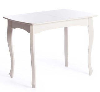 Обеденный раздвижной стол Caterina Provence, бук/мдф, 100+30x70x75, Ivory white арт.19129 в Кушве