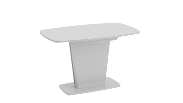 Кухонный стол раздвижной Честер тип 2, цвет Белый/Стекло белый глянец в Каменске-Уральском - изображение