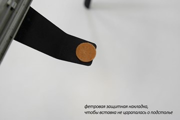 Раздвижной стол Дали-1L(ноги черные, дуб табако) в Каменске-Уральском - предосмотр 6
