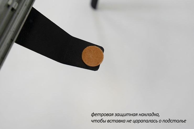Раздвижной стол Дали-1L(ноги черные, дуб табако) в Артемовском - изображение 6