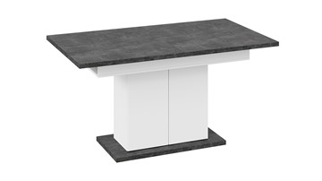 Кухонный стол раздвижной Детройт тип 1 (Белый/Ателье темный) в Первоуральске - предосмотр 3