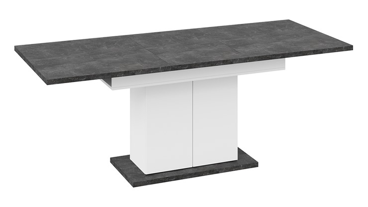 Кухонный стол раздвижной Детройт тип 1 (Белый/Ателье темный) в Первоуральске - изображение 4