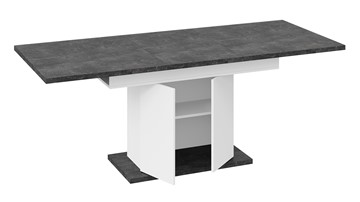 Кухонный стол раздвижной Детройт тип 1 (Белый/Ателье темный) в Кушве - предосмотр 5