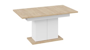 Кухонный раскладной стол Детройт тип 1 (Белый/Дуб Крафт золотой) в Кушве - предосмотр 3