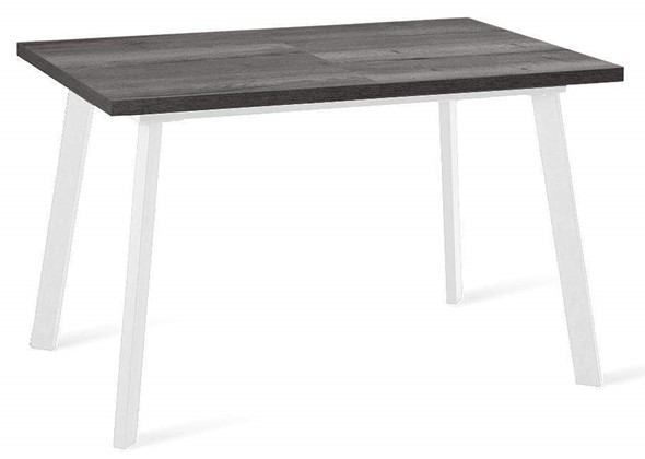Кухонный стол раскладной Dikline HB120 Сосна Пасадена/ножки белые в Полевском - изображение
