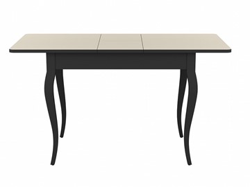 Кухонный стол раскладной Dikline M110 венге/стекло крем сатин/ножки MC венге в Красноуфимске - предосмотр 1