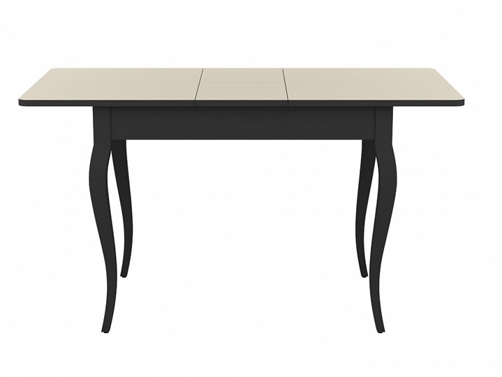Кухонный стол раскладной Dikline M110 венге/стекло крем сатин/ножки MC венге в Красноуфимске - изображение 1