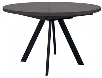 Кухонный стол раскладной Dikline RD120 Хромикс бронза/ножки черные в Ревде