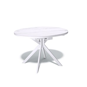 Овальный стол DO1100 (белый/керамика мрамор белый) в Екатеринбурге