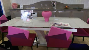 Кухонный раскладной стол DT43 белый в Екатеринбурге - предосмотр 6