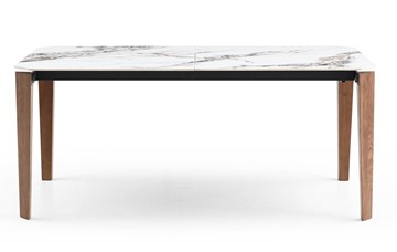 Керамический кухонный стол DT8843CW (180) белый мрамор  керамика в Екатеринбурге