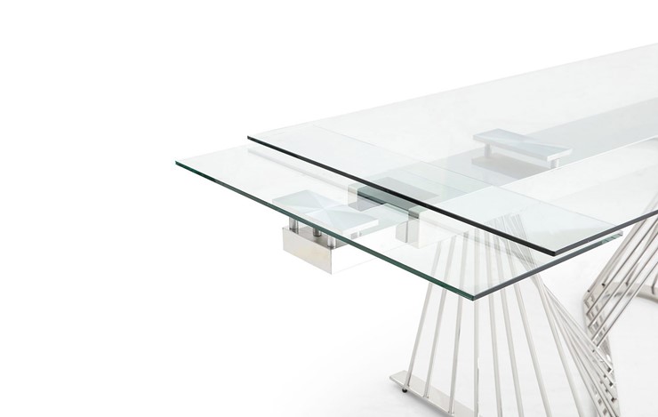 Обеденный раздвижной стол DT9118GS стекло в Ревде - изображение 4
