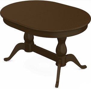 Раздвижной стол Фабрицио-2 исп. Овал 1200, Тон 4 Покраска + патина (в местах фрезеровки) в Ревде