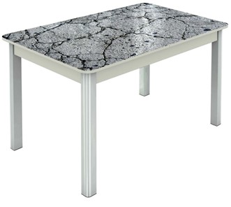 Кухонный стол раздвижной Гамбург исп. 1, ноги метал. крашеные №23 (Exclusive h118/белый) в Первоуральске