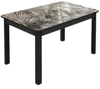 Кухонный раскладной стол Гамбург Мини, ноги метал. крашеные №23 (Exclusive h140/черный) в Богдановиче