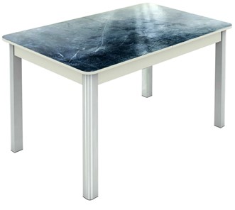 Кухонный раскладной стол Гамбург Мини, ноги метал. крашеные №23 (Exclusive h158/белый) в Каменске-Уральском