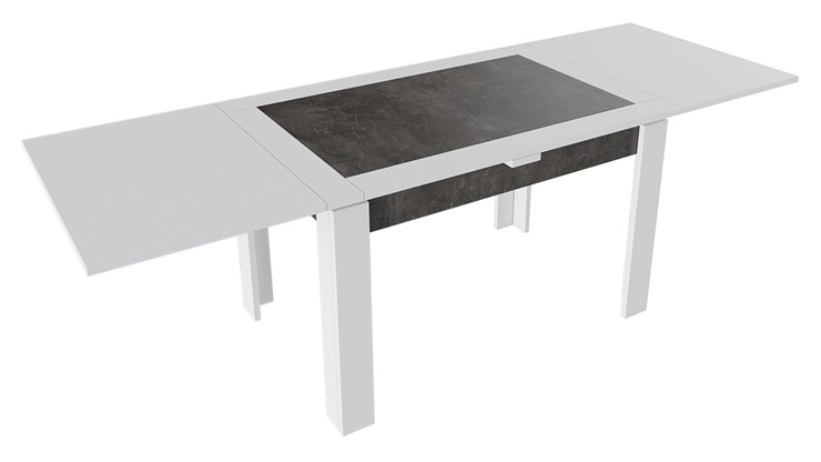 Обеденный раздвижной стол Хьюстон тип 4 (Белый/Ателье темный) в Ревде - изображение 1