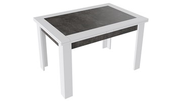 Обеденный раздвижной стол Хьюстон тип 4 (Белый/Ателье темный) в Ирбите