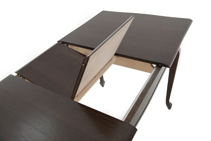 Кухонный стол раскладной Кабриоль 1200х800, (Тон 7 - Орех тёмный) Морилка/Эмаль в Полевском - изображение 8