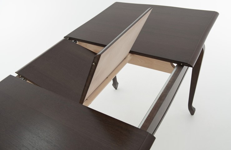 Кухонный раскладной стол Кабриоль 1400х800, тон 10 (Морилка/Эмаль) в Кушве - изображение 5