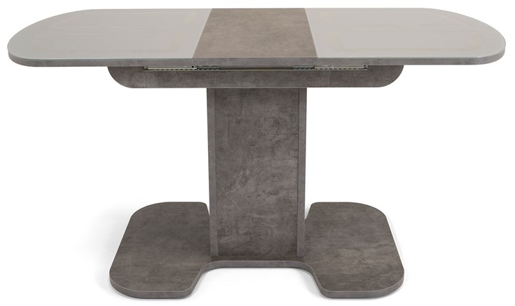 Кухонный раскладной стол Киото-1 (ноги серый камень, серебро/серый камень) в Екатеринбурге - изображение 3