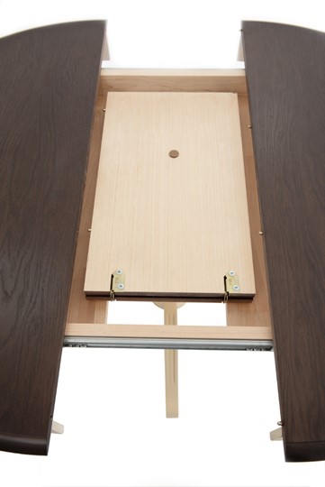 Стол раздвижной Леонардо-1 исп. Круг 820, тон 10 (Морилка/Эмаль) в Ревде - изображение 4