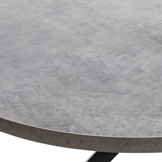 Кухонный стол раздвижной Leset Таун (Камень темный/Черный) в Ревде - изображение 3