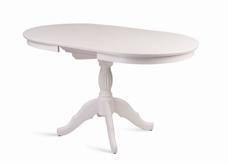 Кухонный стол раскладной Лилия (белая эмаль) 78,5x82x110+35 в Екатеринбурге - изображение 3
