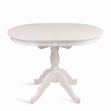 Кухонный стол раскладной Лилия (белая эмаль) 78,5x82x110+35 в Екатеринбурге - изображение