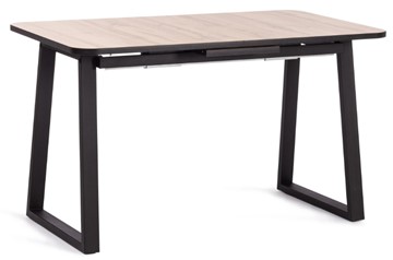 Кухонный стол раздвижной MALTIDO ЛДСП/HPL/металл, 130/160x75x75 Дуб Вотан/чёрный арт.19745 в Полевском