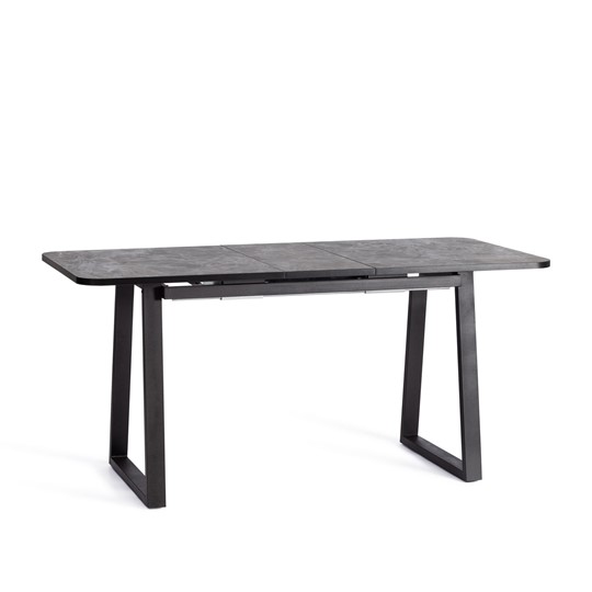 Раздвижной стол MALTIDO ЛДСП/HPL/металл, 130/160x75x75 Гранит тёмный/чёрный арт.20626 в Кушве - изображение 6