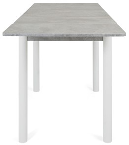 Кухонный раскладной стол Милан-1 EVO, ноги металлические белые, светлый цемент в Богдановиче - предосмотр 5