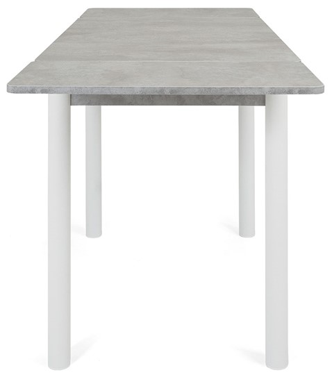 Кухонный раскладной стол Милан-1 EVO, ноги металлические белые, светлый цемент в Богдановиче - изображение 5
