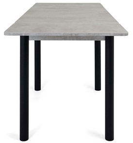 Раздвижной стол Милан-1 EVO, ноги металлические черные, светлый цемент в Ревде - предосмотр 2
