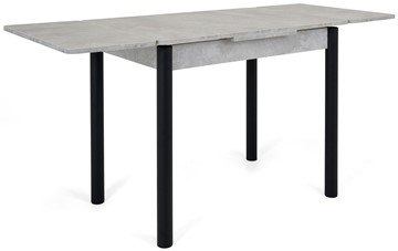 Раздвижной стол Милан-1 EVO, ноги металлические черные, светлый цемент в Екатеринбурге - предосмотр 3