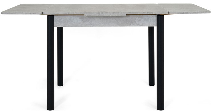 Раздвижной стол Милан-1 EVO, ноги металлические черные, светлый цемент в Ревде - изображение 4