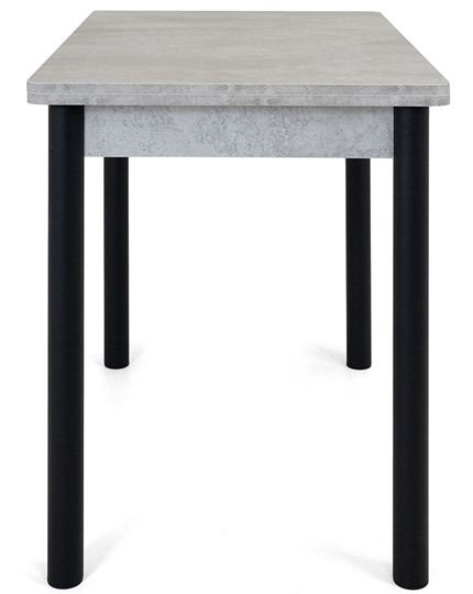 Раздвижной стол Милан-1 EVO, ноги металлические черные, светлый цемент в Екатеринбурге - изображение 5