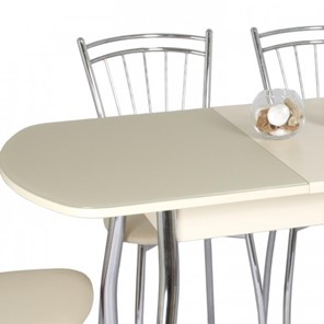 Кухонный раздвижной стол Милан со стеклом, СРП С-200, 110 (140)x70x75 в Ревде - предосмотр 5