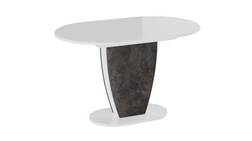 Стол раздвижной Монреаль тип 1 (Белый глянец/Моод темный) в Асбесте