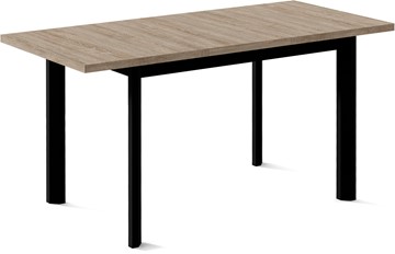 Кухонный раздвижной стол Нагано-1L (ноги черные, дуб каньон) в Ревде - предосмотр 1