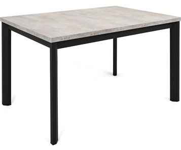 Кухонный раскладной стол Нагано-2L (ноги черные, светлый цемент) в Полевском