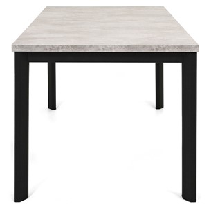 Кухонный раскладной стол Нагано-2L (ноги черные, светлый цемент) в Ревде - предосмотр 2