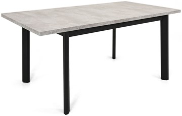 Кухонный раскладной стол Нагано-2L (ноги черные, светлый цемент) в Первоуральске - предосмотр 3