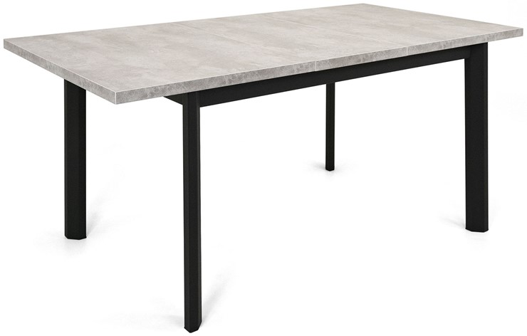 Кухонный раскладной стол Нагано-2L (ноги черные, светлый цемент) в Ревде - изображение 3