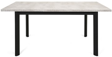 Кухонный раскладной стол Нагано-2L (ноги черные, светлый цемент) в Ревде - предосмотр 4