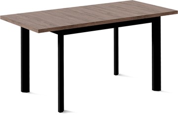 Кухонный стол раздвижной Нагано-3L (ноги черные, дуб табако) в Кушве - предосмотр 1