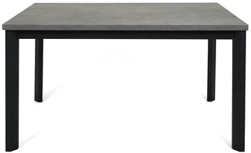 Кухонный раскладной стол Нагано-3L (ноги черные, серый камень) в Екатеринбурге - предосмотр 1